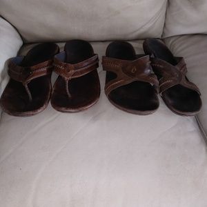 Mens size 11 olukai leather sandals